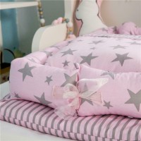 pinkparifashion Cotton Bedding Set(Pink)