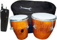 NSR Professional Bongo Drum With Full Tool Kit 015 Wooden Bongo(17 cm, 10 cm)