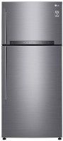 View LG 437 L Frost Free Double Door 3 Star (2020) Convertible Refrigerator(Shiny Steel, GL-T432FPZ3)  Price Online