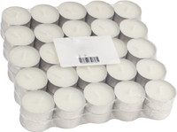 fraiche Melting Moments 50 Pack Unscented T-lights Perfume Candle(White, Pack of 50)