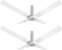 LUMINOUS New York Madison 1300 mm 4 Blade Ceiling Fan(Alice White, Pack of 2)