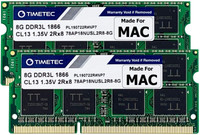 Timetec FBA_78AP18NUSL2R8-8G DDR3 16 GB Mac (Hynix IC 16GB KIT(2x8GB) Compatible)