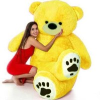 Zikki 3 Feet Very Cute Long Soft Hugable American Style Teddy Bear Best For Gift - 91.5cm(Yellow)  - 91.5 cm(Yellow)