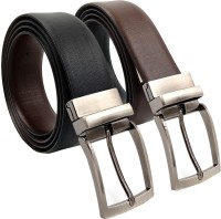 zapt Men Casual, Formal, Evening Brown, Black Genuine Leather Reversible Belt