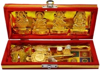 SL Enterprises SL Entreprises Brass Shri Dhan Laxmi - Kuber bhandari Yantra Brass, Wooden Yantra(Pack of 1)