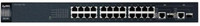 Zyxel 24-Port FE Unmanaged Switch with GbE Uplink Fanless (ES1100-24G) Network Switch(Black)