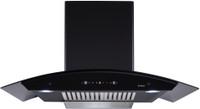 Elica TBC HAC TOUCH BF 90 MS NERO with Installation Kit Included Auto Clean Wall Mounted Chimney(Black 1200 CMH)