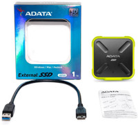 ADATA 1 TB External Solid State Drive(Yellow, Black)