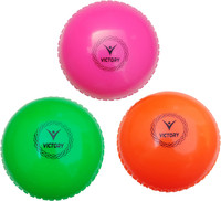 VICTORY Cricket Wind Ball (Pack of 3) - Made in India Smooth Cricket Synthetic Ball(Standard, Pack of 3)