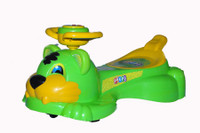 DOLFIN Attractive Green Lion Musical Magic Swing Car Kid's Favourite Car Car Non Battery Operated Ride On(Blue)