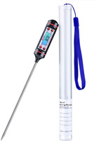 Yazdaani Portable Stainless Steel Probe Cooking Thermometer Baking Temperature Measurement Food Liquid Paste Oil Milk Tea Category Beer (Black) -50° to 300°C Pen Type TP-101 Barbecue BBQ Gas Oven Electronic Tester Meter Sensor Digital Instant Read Thermocouple Kitchen Thermometer with Fork Kitchen T
