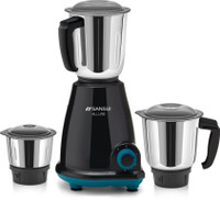 Sansui Allure Pro Home 500 W Mixer Grinder (3 Jars, Black, Blue)
