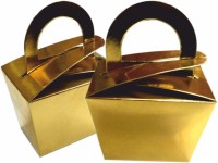 Sipco Self-Locking Box Paper Festival, Party, Wedding, Chocolate, Candy Packaging Box(Pack of 25 Gold)