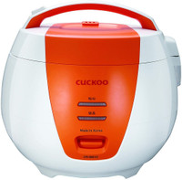 CUCKOO CR-0661 Electric Rice Cooker(1 L, Orange, White)