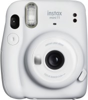 FUJIFILM Instax mini 11 Ice white with 10x1 rainbow film Instant Camera(White)