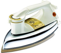 BAJAJ 1.5KG Heavy Weight Instant Heat Gold plate coated non stick 1000 W Dry Iron(White)