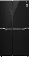 LG 675 L Frost Free Side by Side Refrigerator(Black Glass, Side By Side 675 LTRS GCC 247 UGBM)