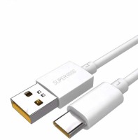 RSC POWER+ SUPPER-VOOC-CABLE-R 1 m USB Type C Cable(Compatible with Mobile, White, One Cable)