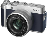 FUJIFILM X Series X-A7 Mirrorless Camera Body With 15-45 mm Lens(Blue)