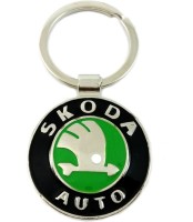 TAG3 Skoda Car Metal Logo Key Chain(Silver)
