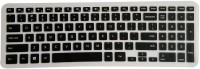 Saco Chiclet for Dell Inspiron 15HD-2828T Laptop Keyboard Skin(Black, Transparent)   Laptop Accessories  (Saco)