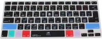 Saco Chiclet Keyboard Skin for Apple Logic Pro X 10 Shortcut Design Silicone Keyboard Skin Cover for Macbook 13 15 17 inch (US & EU Layout) - Black Keyboard Skin(Black)   Laptop Accessories  (Saco)