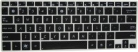 Saco Chiclet for Asus F200CA KX069H Laptop Keyboard Skin(Black, Transparent)   Laptop Accessories  (Saco)