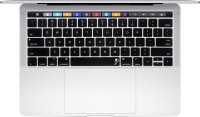 Saco Chiclet Keyboard Skin for Apple MacBook Pro MLH12HN/A 2016 (Core i5/8GB/256GB/Mac OS/Integrated Graphics/Touch Bar), Space Grey Keyboard Skin(Black with Clear)   Laptop Accessories  (Saco)