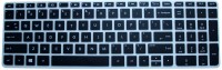Saco Chiclet Keyboard Skin for HP Notebook - 15-ay006tx(Intel Core i3/ 8 GB RAM/ 1 TB/DOS) Keyboard Skin(Black with Clear)   Laptop Accessories  (Saco)