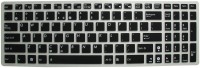 Saco Chiclet Keyboard Skin for ASUS R558UR-DM124D Keyboard Skin(Black with Clear)   Laptop Accessories  (Saco)