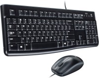 View Logitech MK120 USB 2.0 Keyboard and Mouse Combo(Black) Laptop Accessories Price Online(Logitech)