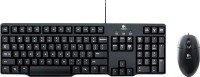 View Logitech MK100 PS/2 Keyboard and USB Mouse Combo(Black) Laptop Accessories Price Online(Logitech)