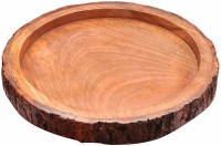 SarahCraft Wooden Round Tray for Kitchen and Pooja (Worship) Paraat(Microwave Safe)