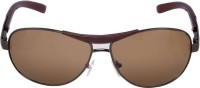 CRIBA Aviator Sunglasses(For Men & Women, Brown)