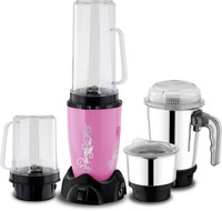 BMS Lifestyle JUICER NUTRI BLAST 4 JAR 450 Juicer Mixer Grinder (4 Jars, Pink)