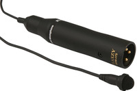 Flaxzy Mic SWM-075 XLR Lavalier 48V Phantom Power Lapel Omnidirectional Microphone id card(Black)