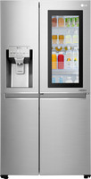 LG 668 L Frost Free Side by Side Refrigerator  with with Instaview and Smart ThinQ(WiFi Enabled)(Noble Steel, GC-X247CSAV)