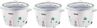USHA 3710 PACK OF 3 Electric Rice Cooker(1 L, White)