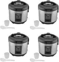 Panasonic SR-CEZ18 PACK OF 4 Electric Rice Cooker(1.5 L, Silver)