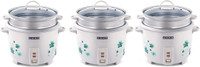 USHA 3718 PACK OF 3 Electric Rice Cooker(1.8 L, White)
