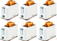 USHA PT3720 PACK OF 6 700 W Pop Up Toaster(White)