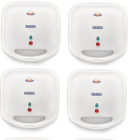 USHA PT2372 PACK OF 4 750 W Pop Up Toaster(White)