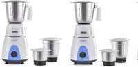 USHA MG-3772 PACK OF 2 MG3772 750 Mixer Grinder (3 Jars, Blue)