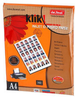 Desmat Klik Inkjet Photo Paper 50 sheets Unruled A4 180 gsm Photo Paper(Set of 1, White) deal from flipkart Desmat Klik Inkjet Photo Paper 50 sheets Unruled A4 180 gsm Photo Paper(Set of 1, White) deal from flipkart
