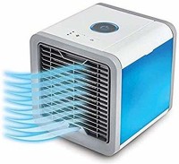 View KIRTANZONE 4 L Room/Personal Air Cooler(White, Plastics Sky Blue Air Cooler Mini Air Conditioner Humidifier Mini Portable Air Cooler Fan Arctic Air Personal Space Cooler) Price Online(KIRTANZONE)