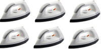 USHA EI 1602 Cream Pack of 6 1000 W Dry Iron(White)