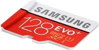 SAMSUNG EVO Plus 128 GB MicroSDXC Class 10 100 MB/s  Memory Card(With Adapter)