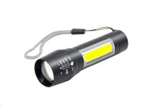 CPEX LED Flashlight with COB Light Mini Waterproof Portable LED XPE COB Flashlight USB Rechargeable 3 Modes Pen Clip Light Flashlight with Hanging Rope Torch(Black : Rechargeable)