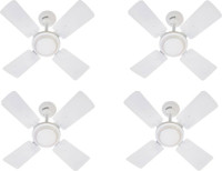 USHA Swift pack of 4 600 mm 4 Blade Ceiling Fan(White, Pack of 4)