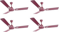 USHA Striker Platinum pack of 4 1200 mm 3 Blade Ceiling Fan(Multicolor, Pack of 4)